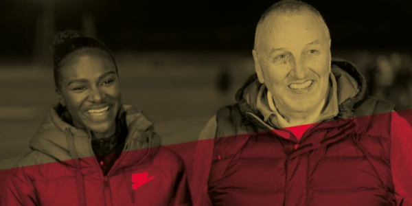 Dina Asher -Smith and John Blackie