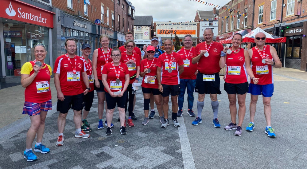 Chorley Runners at the Chorley 10k
