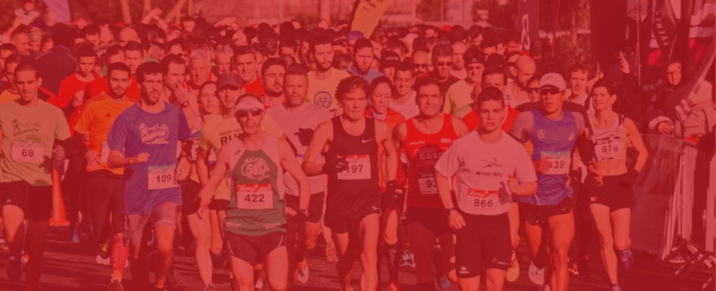 Mass Running Event With RT Red Tint