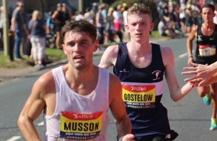 Tom Gostelow running in Great North Run