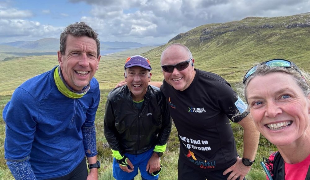 Bob Yates with fellow runners