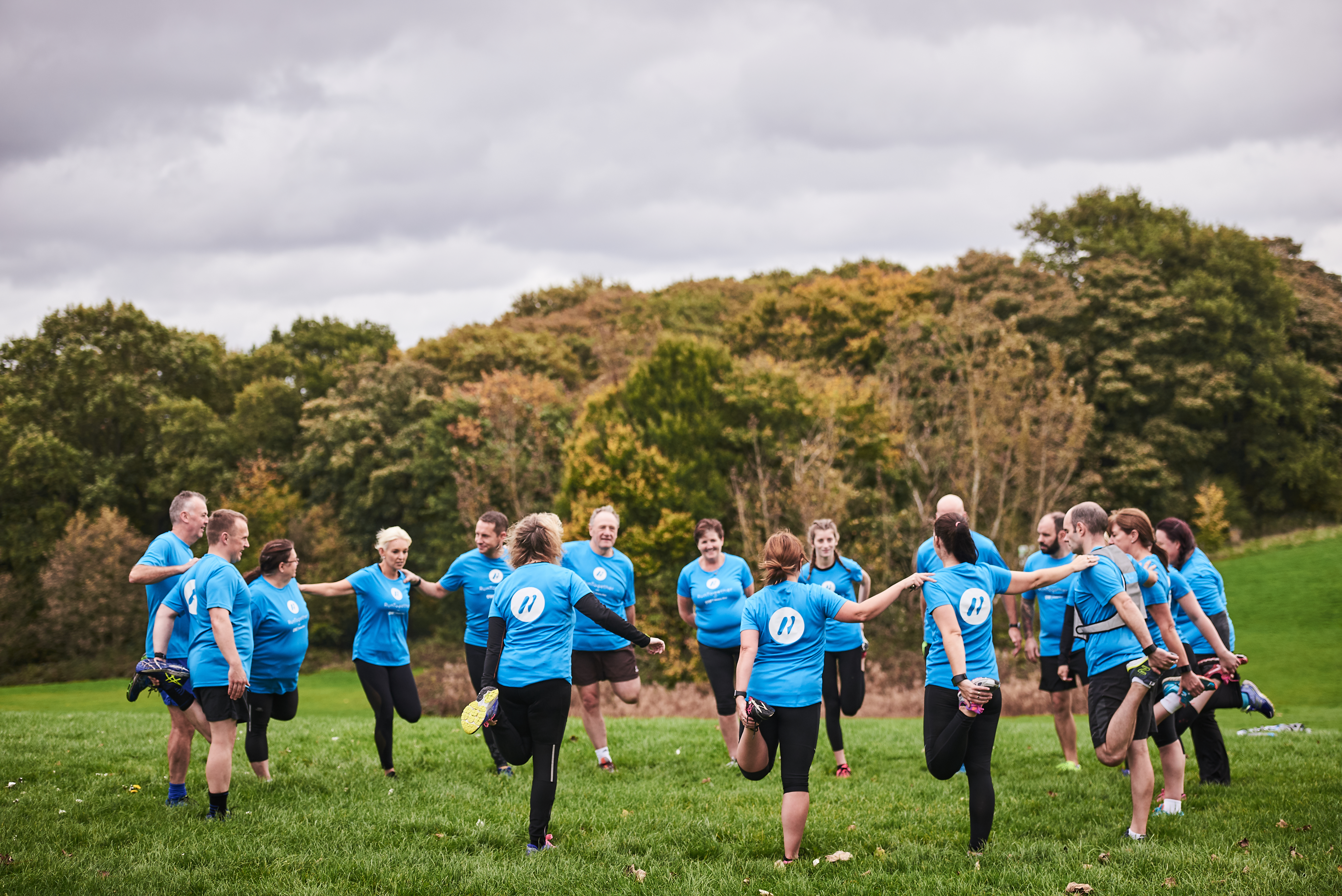 group warm up outside